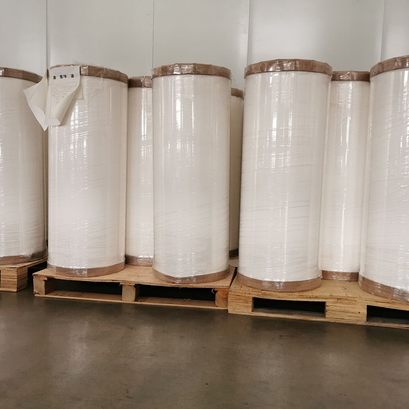 25um 明るい白色 PET/アクリル系溶剤接着剤/80g 白色ライナー