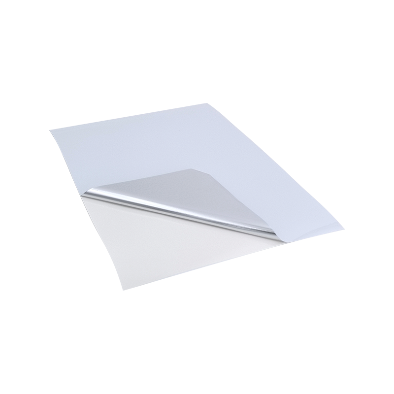 25um明るい白色アルミメッキPETフィルムタイヤ粘着紙ステッカー 