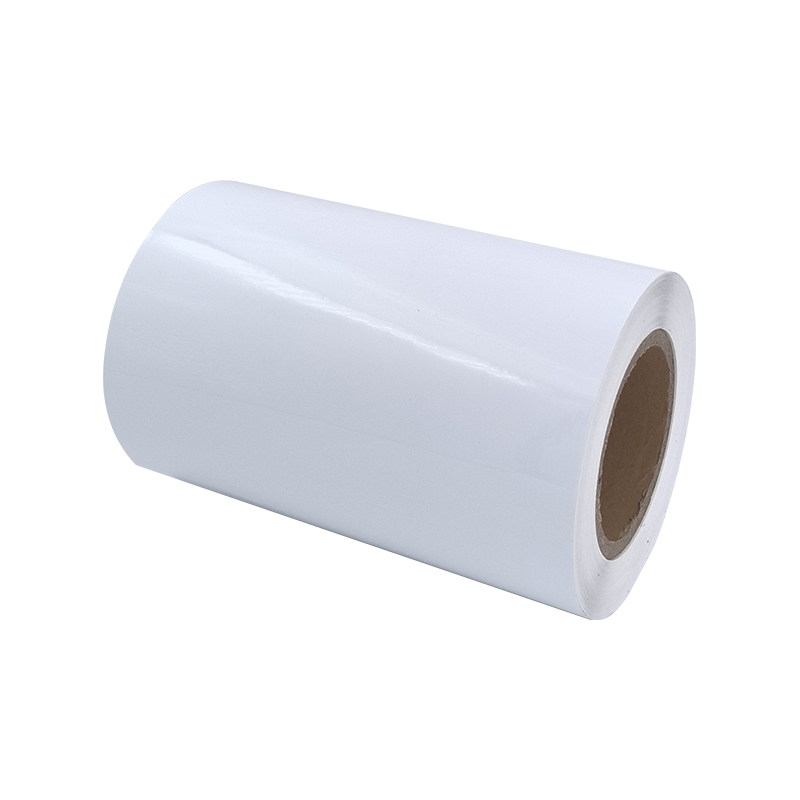 25um明るい白色アルミメッキPETフィルムタイヤ粘着紙ステッカー 