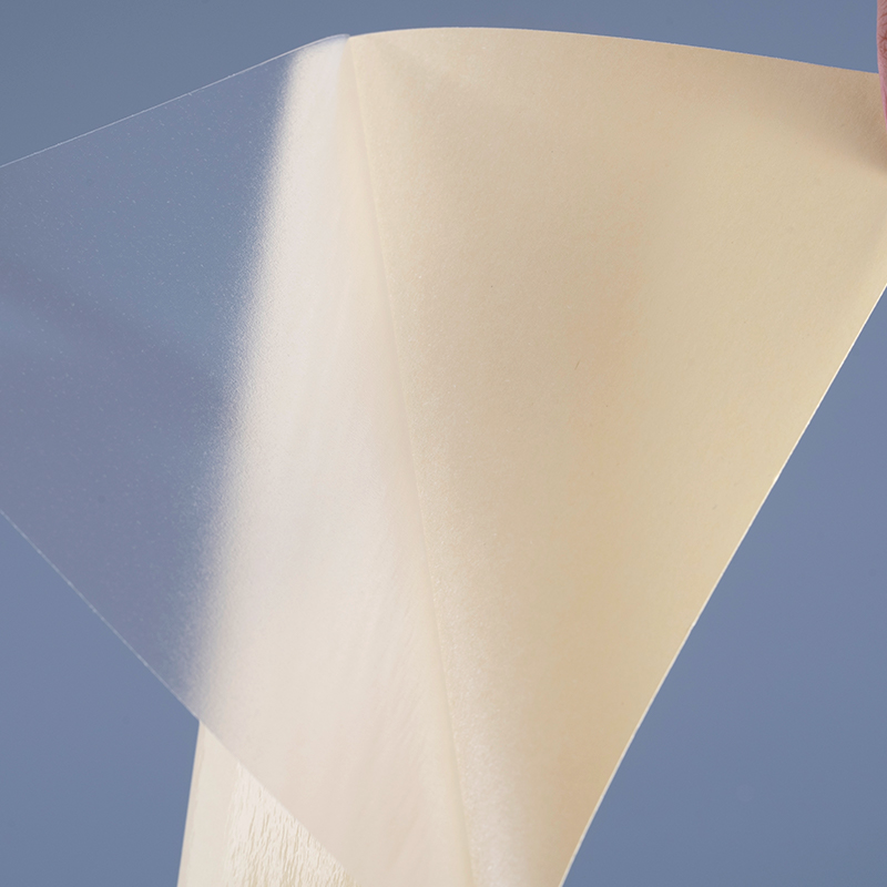 50mic 透明自己粘着ポリエステルフィルムビニールステッカー印刷ラベルジャンボロール