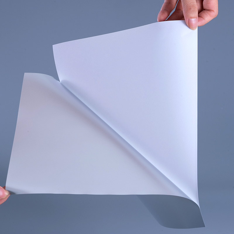 50mic マットシルバー PET ラベル素材 UV インクジェット印刷用水性アクリル系粘着剤付きフィルム