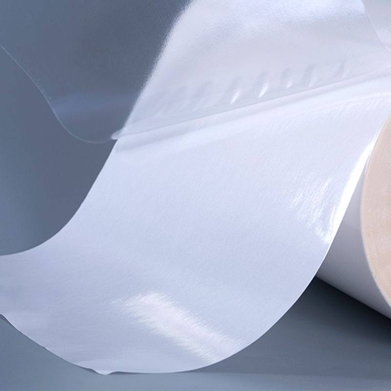 取り外し可能な粘着性の透明なポリエステルラベルが付いている 25mic 透明 PET フィルム