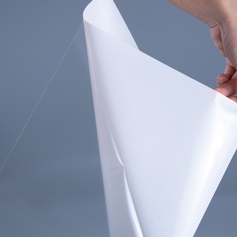 50mic 透明自己粘着ポリエステルフィルムビニールステッカー印刷ラベルジャンボロール