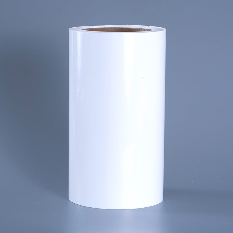 25mic 光沢 PET ビニール フィルム ラベル素材、アクリル粘着剤付きインクジェット印刷用ジャンボ ロール