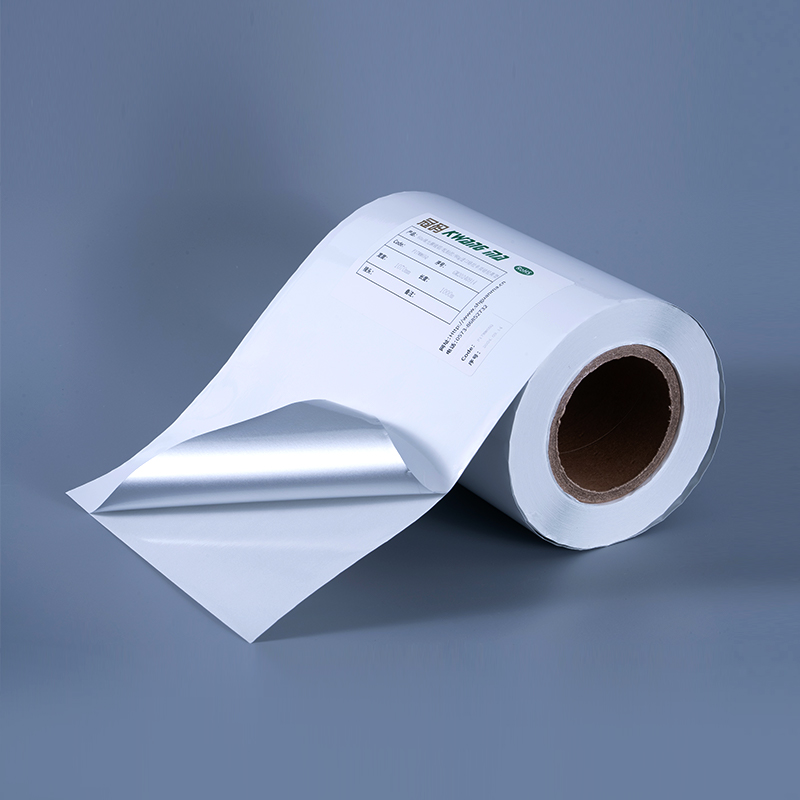 25mic 光沢のある白いアルミメッキ ポリエステル フィルム自己粘着ラベル、水性アクリル粘着剤付き、インクジェット印刷用