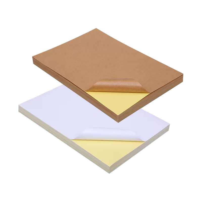 85gsm アクリル接着剤と黄色のライナーが付いている自己粘着クラフト紙